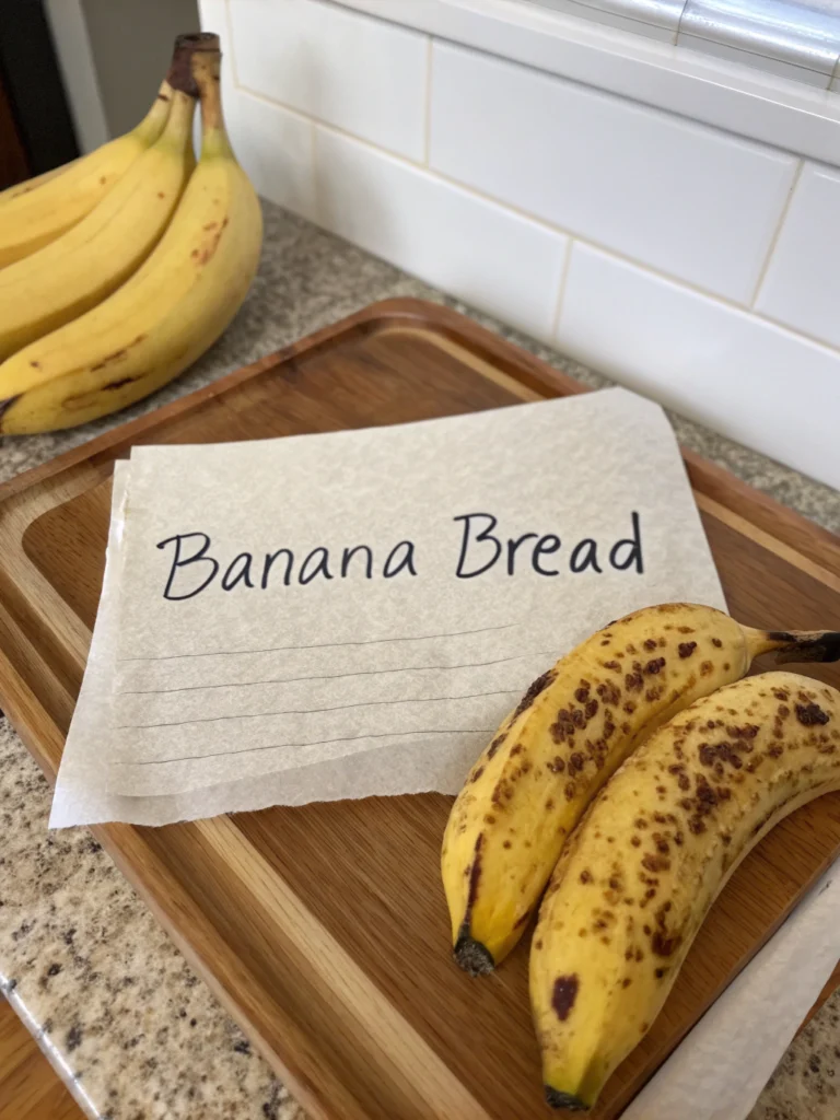 banana bread recipe with two bananas