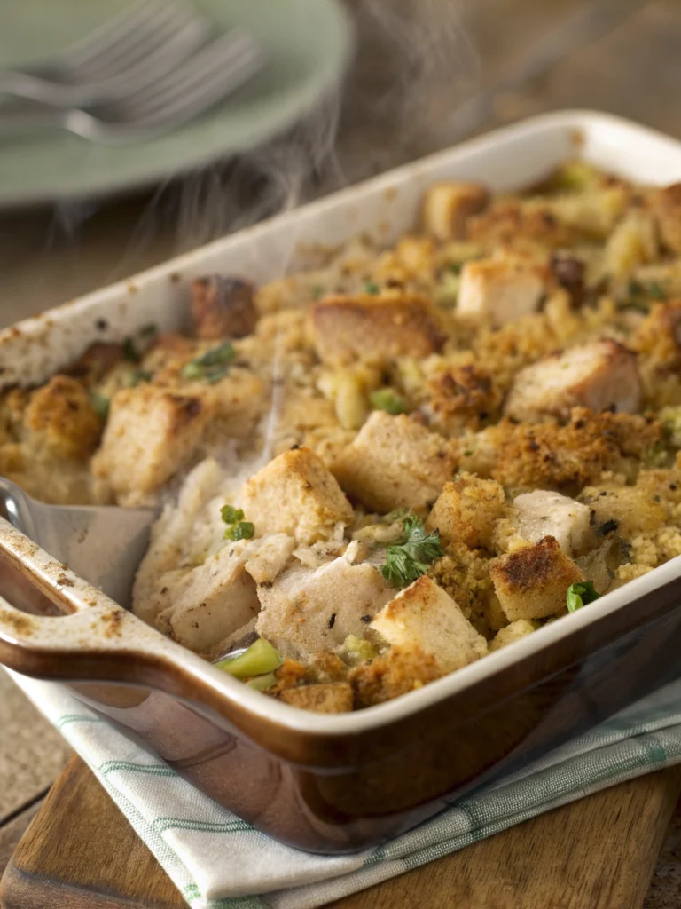 chicken and stuffing casserole recipe